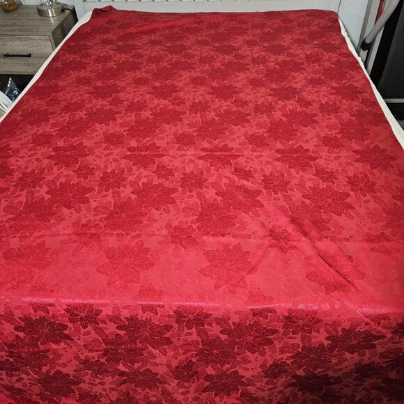 Kohls Other - Kohl's Make the Season Bright Tablecloth 116x57 Rectangle Red Holiday Christmas